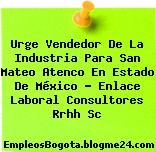 Urge Vendedor De La Industria Para San Mateo Atenco En Estado De México – Enlace Laboral Consultores Rrhh Sc