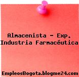 Almacenista – Exp. Industria Farmacéutica
