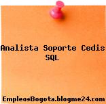 Analista Soporte Cedis SQL