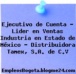 Ejecutivo de Cuenta – Lider en Ventas Industria en Estado de México – Distribuidora Tamex, S.A. de C.V