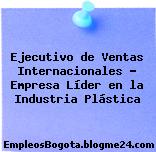 Ejecutivo de Ventas Internacionales – Empresa Líder en la Industria Plástica