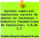 Gerente comercial explosivos sureste de mexico en Zacatecas – Industria Panamericana de Explosivos, S.A.de C.V