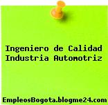 INGENIERO DE CALIDAD (INDUSTRIA AUTOMOTRIZ)