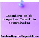 Ingeniero SR de proyectos Industria Fotovoltaica