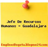 Jefe De Recursos Humanos – Guadalajara