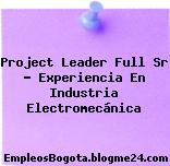 Project Leader Full Sr – Experiencia En Industria Electromecánica