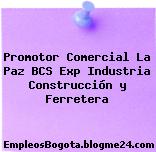 Promotor Comercial La Paz BCS Exp Industria Construcción y Ferretera