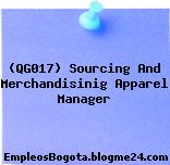 (QG017) Sourcing And Merchandisinig Apparel Manager