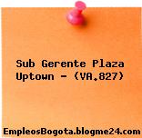 Sub Gerente Plaza Uptown – (VA.827)
