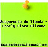 Subgerente de Tienda – Charly Plaza Hilvana