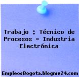 Trabajo : Técnico de Procesos – Industria Electrónica