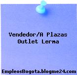 Vendedor/A Plazas Outlet Lerma