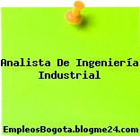 Analista De Ingeniería Industrial