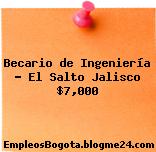 Becario de Ingeniería – El Salto Jalisco $7,000