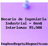 Becario de Ingeniería Industrial – BenQ Interlomas $5,500
