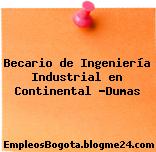 Becario de Ingeniería Industrial en Continental -Dumas