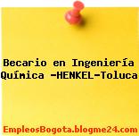 Becario en Ingeniería Química -HENKEL-Toluca