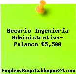 Becario Ingeniería Administrativa- Polanco $5,500