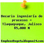 Becario ingeniería de procesos – Tlaquepaque, Jalisco $5,000 N