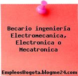 Becario ingeniería Electromecanica, Electronica o Mecatronica
