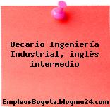 Becario Ingeniería Industrial, inglés intermedio