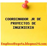COORDINADOR JR DE PROYECTOS DE INGENIERIA
