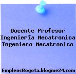 Docente Profesor Ingeniería Mecatronica Ingeniero Mecatronico