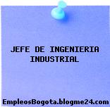 JEFE DE INGENIERIA INDUSTRIAL