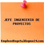 JEFE INGENIERIA DE PROYECTOS