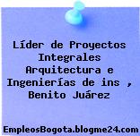 Líder de Proyectos Integrales Arquitectura e Ingenierías de ins , Benito Juárez