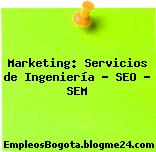 Marketing: Servicios de Ingeniería – SEO – SEM