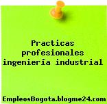 Practicas profesionales ingeniería industrial