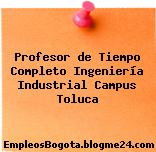 Profesor de Tiempo Completo Ingeniería Industrial Campus Toluca