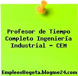 Profesor de Tiempo Completo Ingeniería Industrial – CEM