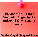 Profesor de Tiempo Completo Ingeniería Industrial – Sonora Norte