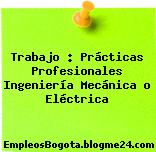 Trabajo : Prácticas Profesionales Ingeniería Mecánica o Eléctrica