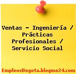 Ventas – Ingeniería / Prácticas Profesionales / Servicio Social