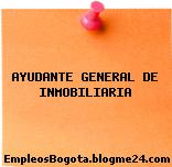 AYUDANTE GENERAL DE INMOBILIARIA