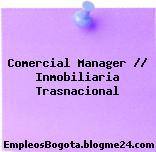 Comercial Manager // Inmobiliaria Trasnacional