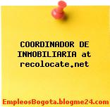 COORDINADOR DE INMOBILIARIA at recolocate.net