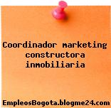 Coordinador marketing constructora inmobiliaria