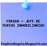 FDK668 – JEFE DE VENTAS INMOBILIARIAS