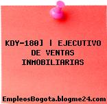 KDY-180] | EJECUTIVO DE VENTAS INMOBILIARIAS