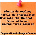 Oferta de empleo: Perfil de Practicante Analista MKT Digital – Desarrollo web INMOBILIARIA AGUILAR