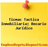 Ticmac Tactica Inmobiliaria: Becario Jurídico