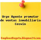 Urge Agente promotor de ventas inmobiliaria Cesvin