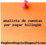 analista de cuentas por pagar bilingüe