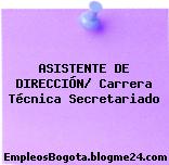 ASISTENTE DE DIRECCIÓN/ Carrera Técnica Secretariado