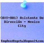 (AXV-801) Asistente De Dirección – Mexico City