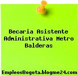 Becaria Asistente Administrativa Metro Balderas